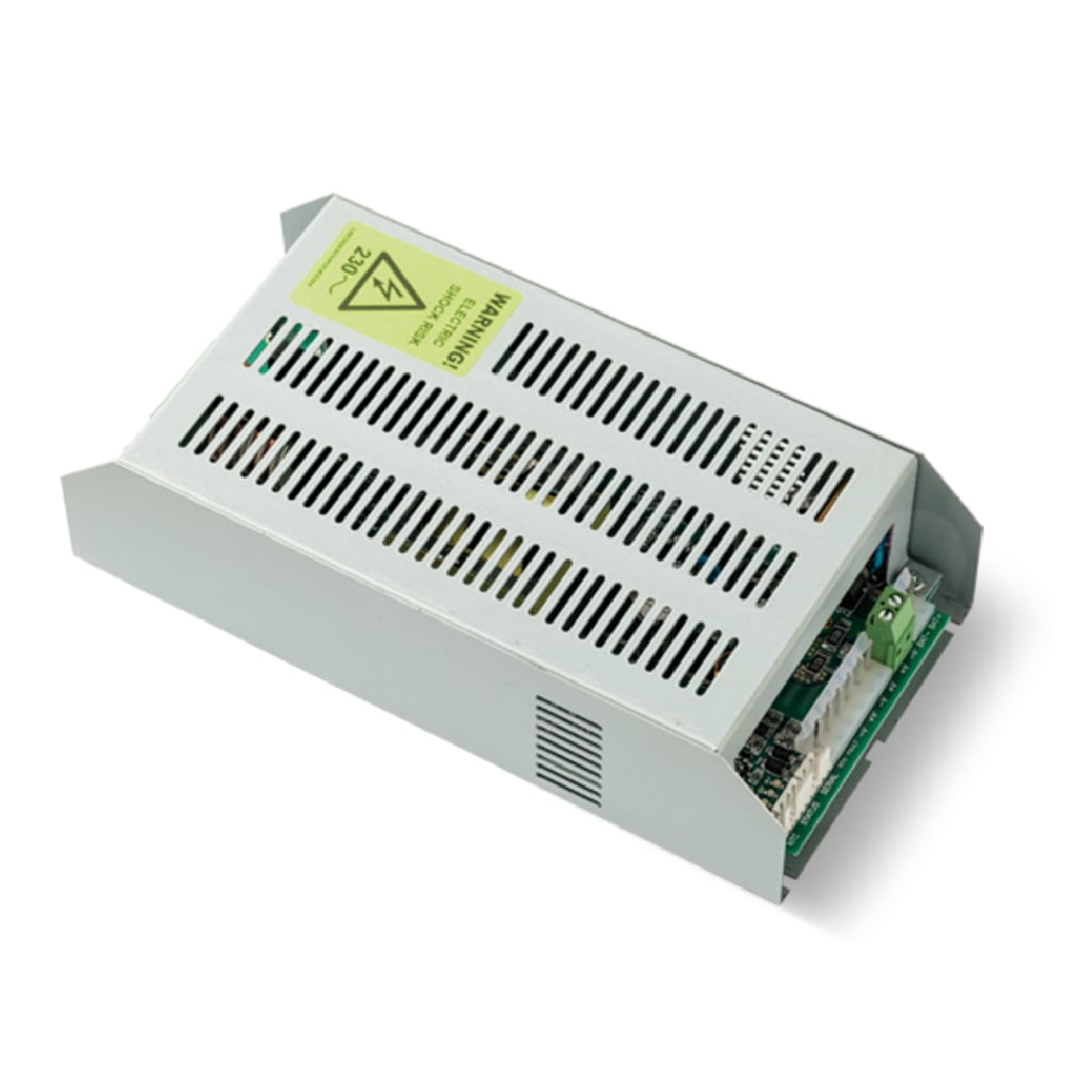 Fuente de alimentación conmutada y cargador de baterÃa. 27,6V/4A. Sin caja.
