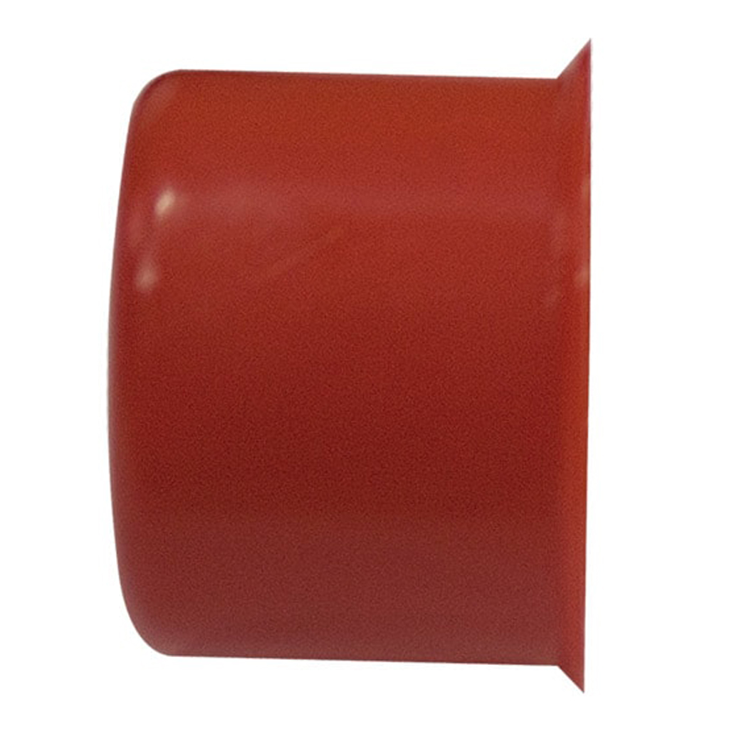 Paquete de 5 tapones finales para tuberÃa de muestreo ABS libre de halógenos IGNÃFUGO V0. Color rojo