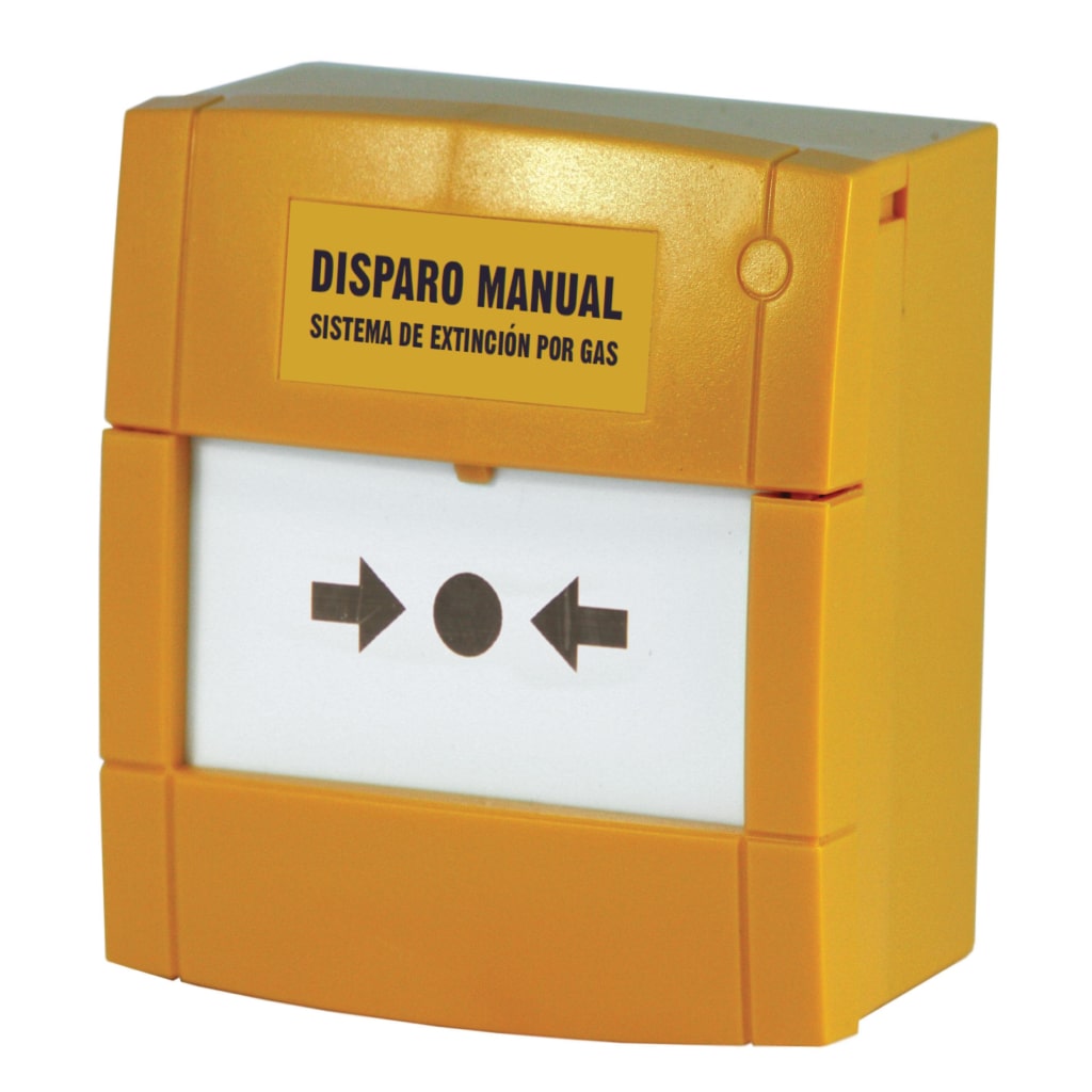 Pulsador KAC Disparo de Extinción EN-12094-3 color Amarillo IP65.