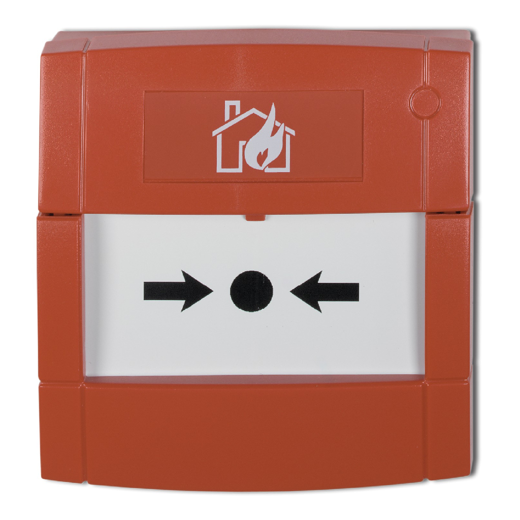 Pulsador de alarma manual de superficie exterior