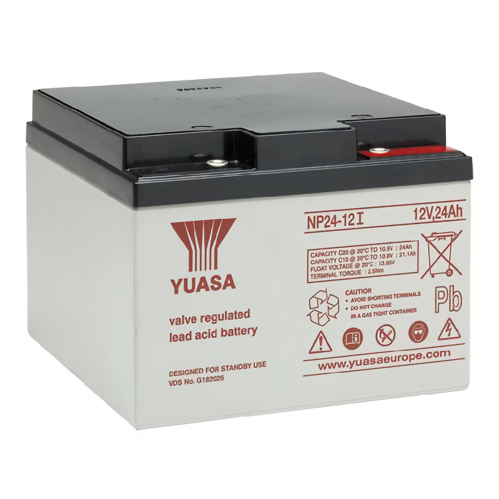 BaterÃa de 12V. Capacidad 24Ah. Conexión mediante tornillo M6.