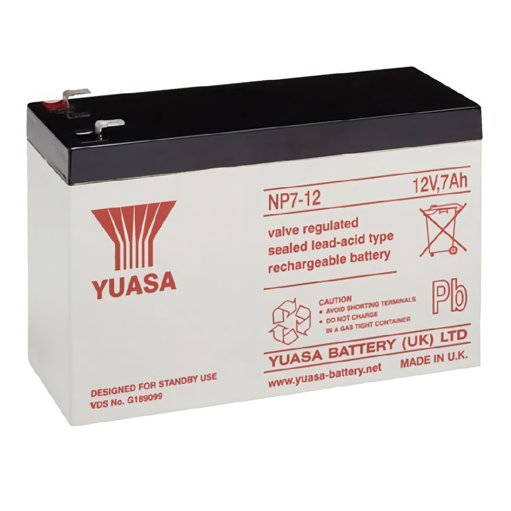 BaterÃa de 12V. Capacidad 7Ah. Conexión por terminal faston.