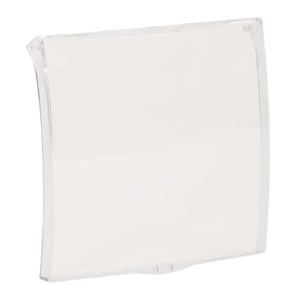 Tapa para pulsador IQ8 diseño compacto. Mediante la tapa, es posible proteger el accionado involuntario del pulsador.