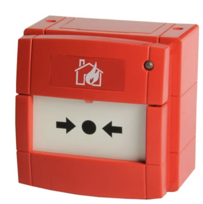 Pulsador manual de alarma estanco vÃa radio Mesh. Incluye 4 pilas CR123A.