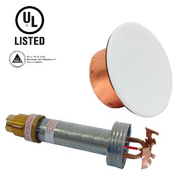 Rociador oculto horizontal de pared de respuesta normal (K80) RA1664