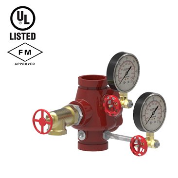 Puesto de control reducido. Válvula de alarma y retención ranurada basculante RS-300-G