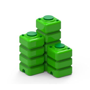 Depósitos apilables de HDPE