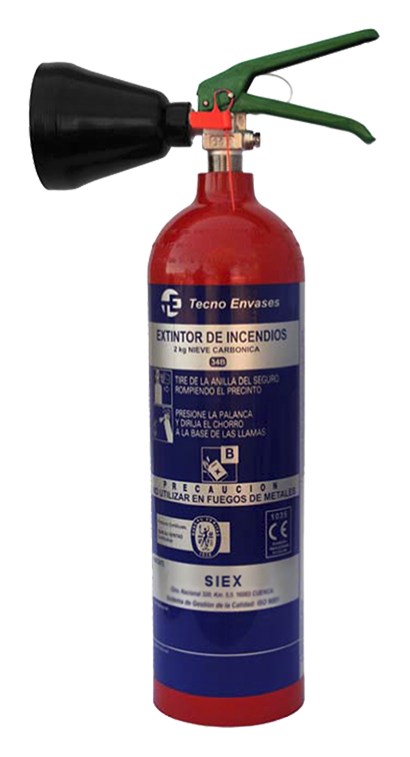 Extintor E-2 CO2 Amagnético