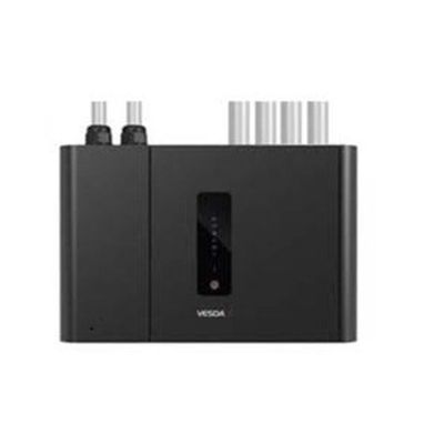 VEP DE 4 TUBOS CON LED - PLÃSTICO NEGRO WIFI